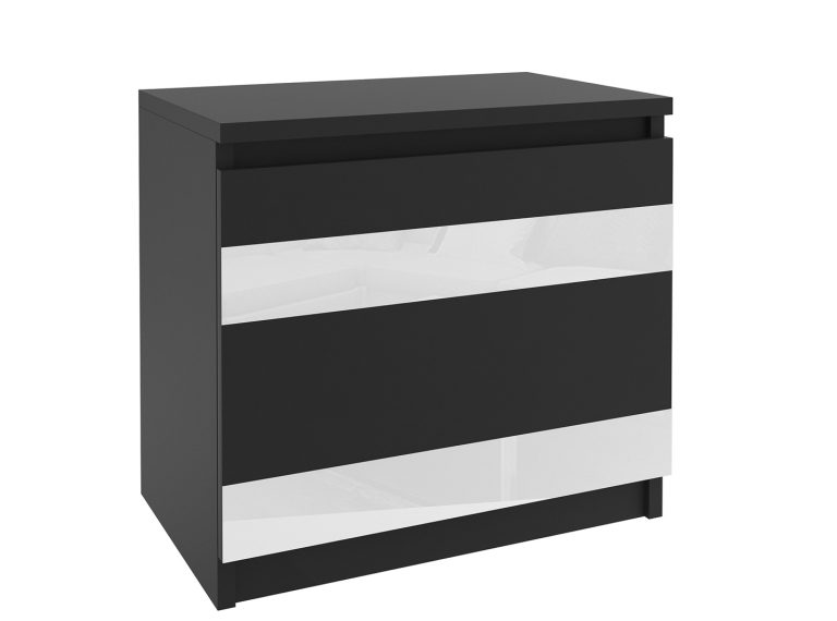 Noční stolek Belini černý Výrobce MH SN1/0/B/B/W/0