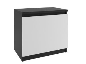 Noční stolek Belini černý / bílý Výrobce SI SN1/0/B/W/0/0