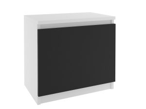 Noční stolek Belini bílý / černý Výrobce SI SN1/0/W/B/0/0
