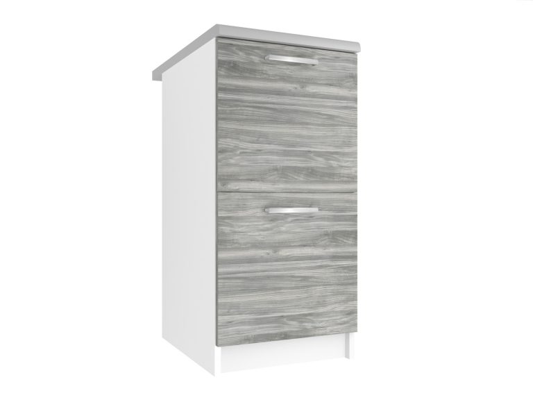 Kuchyňská skříňka Belini spodní 40 cm šedý antracit Glamour Wood s pracovní deskou Výrobce TOR SD2-40/0/WT/GW/0/E
