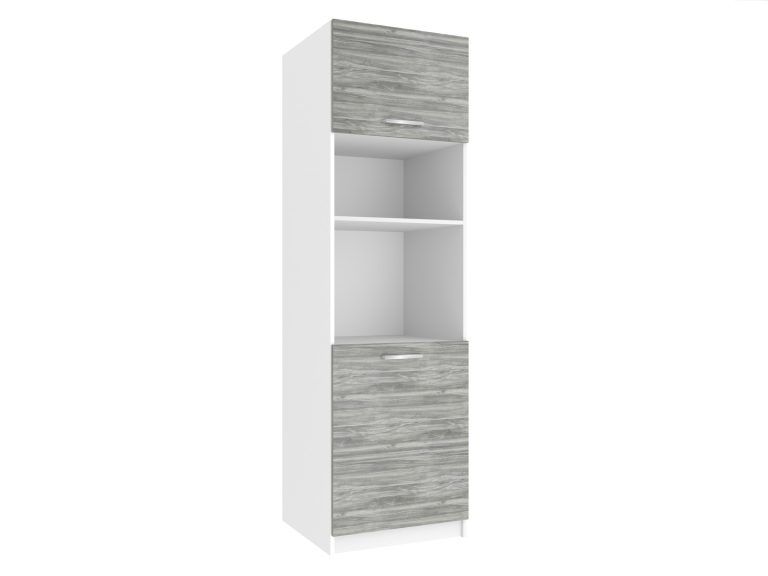 Vysoká kuchyňská skříňka Belini pro vestavnou troubu 60 cm šedý antracit Glamour Wood Výrobce TOR SSP60/0/WT/GW/0/E
