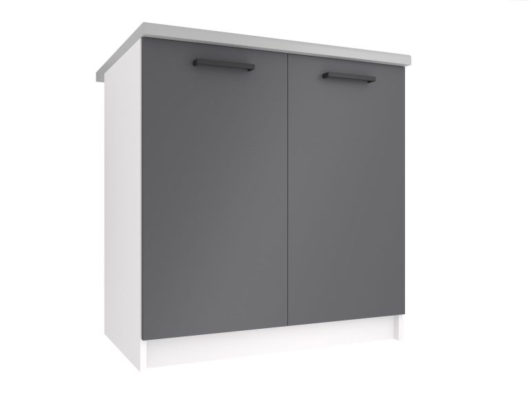 Kuchyňská skříňka Belini spodní 80 cm šedý s pracovní deskou Výrobce TOR SD80/0/WT/SR/0/B1
