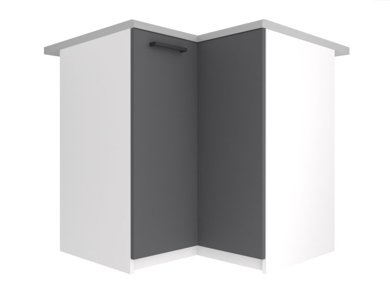 Kuchyňská skříňka Belini spodní rohová 90 cm šedý mat s pracovní deskou Výrobce TOR SNP90/2/WT/SR/0/B1
