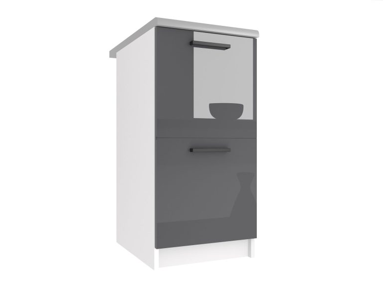 Kuchyňská skříňka Belini spodní 40 cm šedý lesk s pracovní deskou Výrobce INF SD2-40/0/WT/S/0/B1
