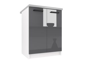 Kuchyňská skříňka Belini spodní 60 cm šedý lesk s pracovní deskou Výrobce INF SD2-60/0/WT/S/0/B1
