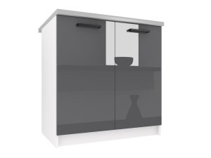 Kuchyňská skříňka Belini spodní 80 cm šedý lesk s pracovní deskou Výrobce INF SD80/0/WT/S/0/B1
