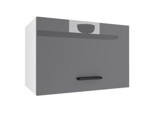 Kuchyňská skříňka Belini nad digestoř 60 cm šedý lesk Výrobce INF SGP60/3/WT/S/0/B1

