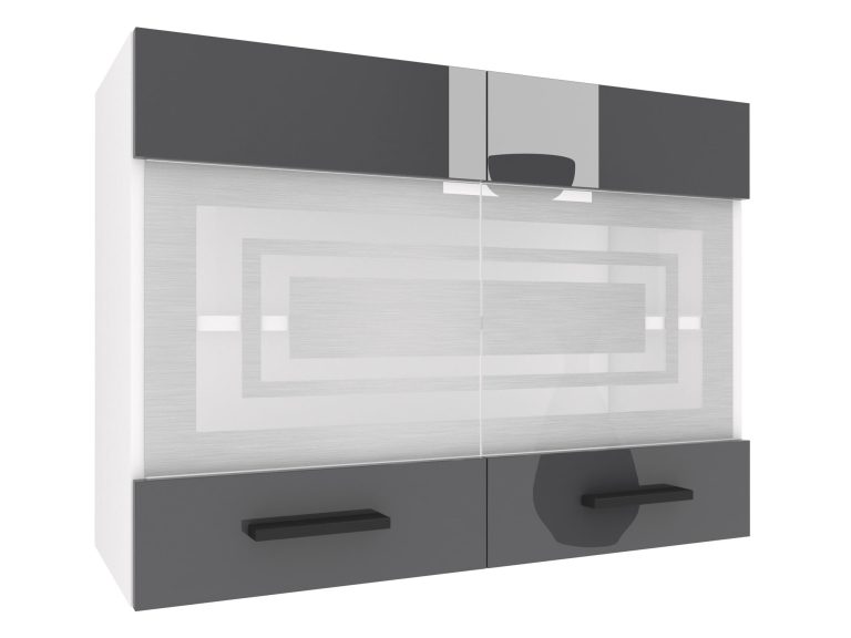Kuchyňská skříňka Belini horní 80 cm šedý lesk Výrobce INF SGW80/3/WT/S/0/B1
