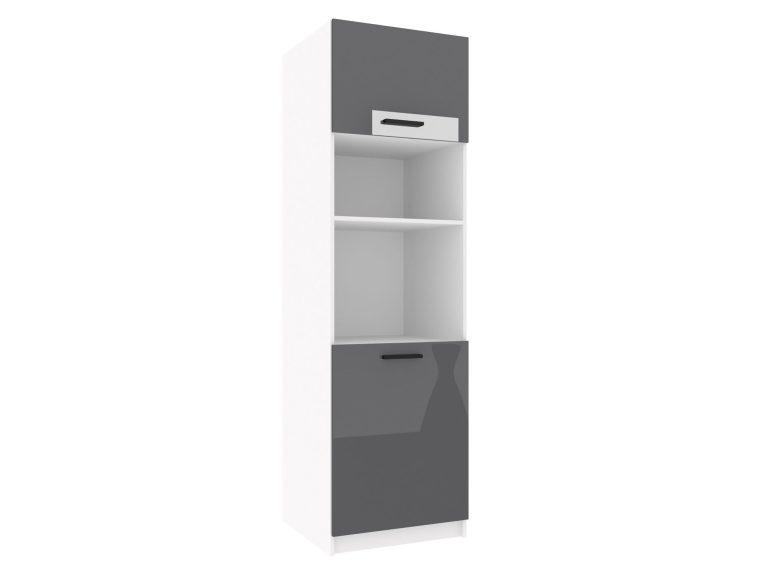 Vysoká kuchyňská skříňka Belini pro vestavnou troubu 60 cm šedý lesk Výrobce INF SSP60/1/WT/S/0/B1
