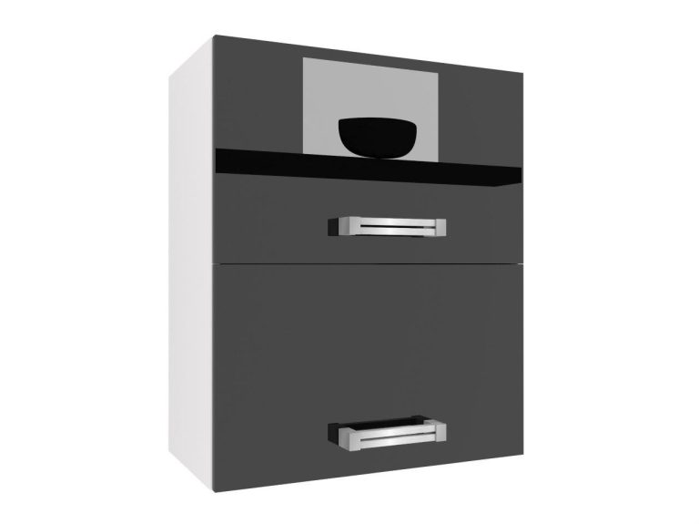Kuchyňská skříňka Belini horní 60 cm černý lesk Výrobce INF SGP2-60/1/WT/B/0/D
