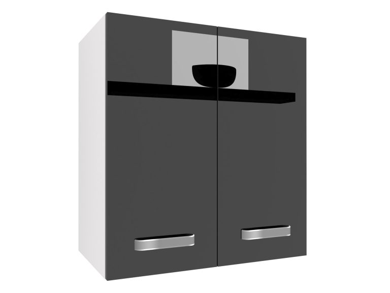 Kuchyňská skříňka Belini horní 60 cm černý lesk Výrobce INF SG2-60/2/WT/B/0/F
