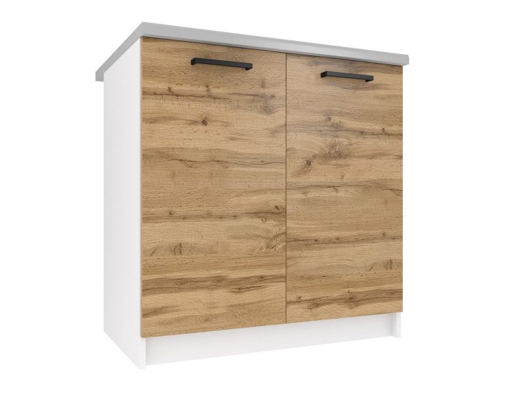 Kuchyňská skříňka Belini spodní 80 cm dub wotan s pracovní deskou Výrobce TOR SD80/0/WT/DW/0/B1
