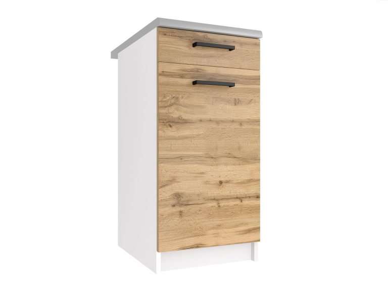 Kuchyňská skříňka Belini spodní se zásuvkami 40 cm dub wotan s pracovní deskou Výrobce TOR SDSZ1-40/1/WT/DW/0/B1
