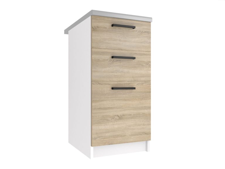 Kuchyňská skříňka Belini spodní se zásuvkami 40 cm dub sonoma s pracovní deskou Výrobce TOR SDSZ40/1/WT/DS/0/B1