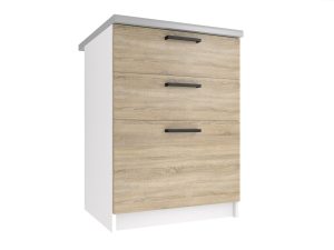 Kuchyňská skříňka Belini spodní se zásuvkami 60 cm dub sonoma bez pracovní desky Výrobce TOR SDSZ60/1/WT/DS/BB/B1
