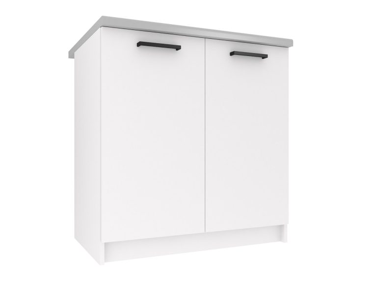 Kuchyňská skříňka Belini spodní 80 cm bílý mat s pracovní deskou Výrobce TOR SD80/0/WT/WT/0/B1
