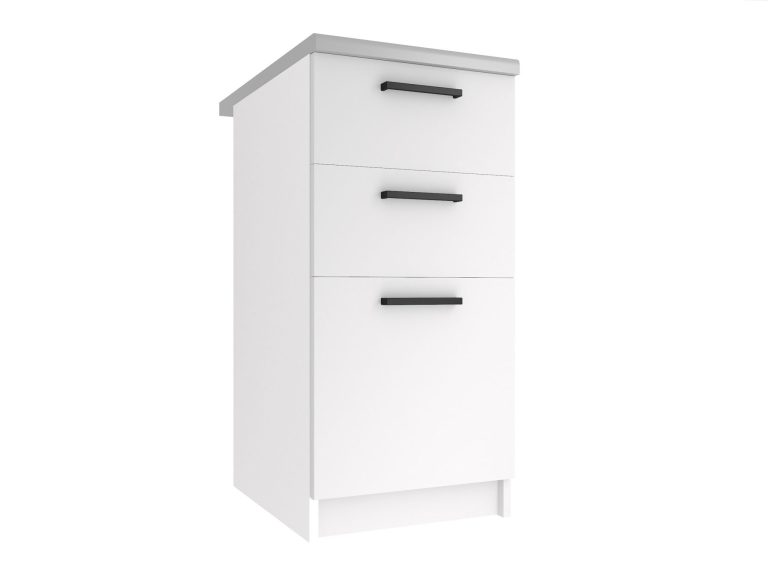 Kuchyňská skříňka Belini spodní se zásuvkami 40 cm bílý mat s pracovní deskou Výrobce TOR SDSZ40/0/WT/WT/0/B1
