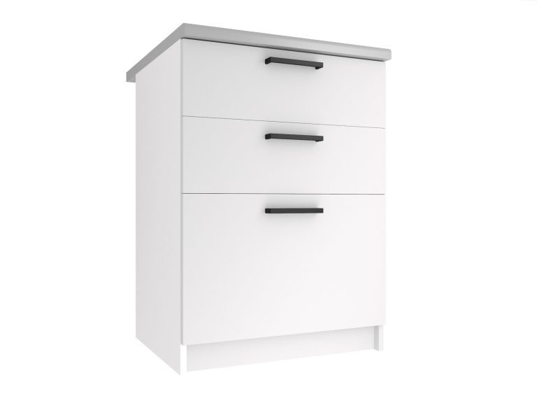 Kuchyňská skříňka Belini spodní se zásuvkami 60 cm bílý mat s pracovní deskou Výrobce TOR SDSZ60/0/WT/WT/0/B1
