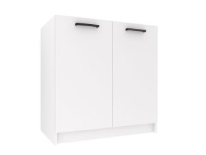 Kuchyňská skříňka Belini dřezová 80 cm bílý mat bez pracovní desky Výrobce TOR SDZ80/0/WT/WT/0/B1
