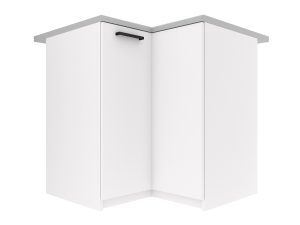 Kuchyňská skříňka Belini spodní rohová 90 cm bílý mat s pracovní deskou Výrobce TOR SNP90/3/WT/WT/0/B1
