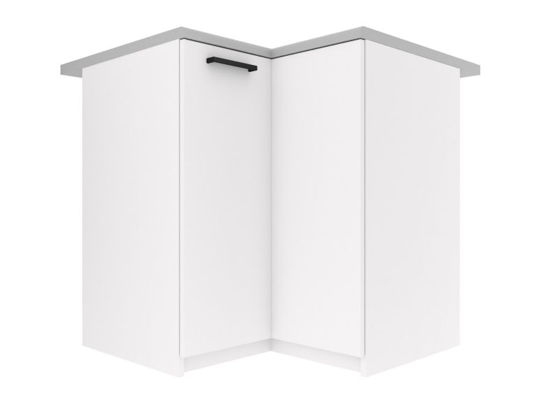 Kuchyňská skříňka Belini spodní rohová 90 cm bílý mat s pracovní deskou Výrobce TOR SNP90/3/WT/WT/0/B1
