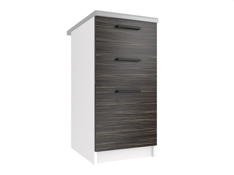 Kuchyňská skříňka Belini spodní se zásuvkami 40 cm královský eben s pracovní deskou Výrobce TOR SDSZ40/1/WT/HK/0/B1
