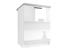 Kuchyňská skříňka Belini spodní 60 cm bílý lesk s pracovní deskou Výrobce INF SD60/0/WT/W/0/B1/
