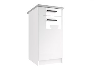 Kuchyňská skříňka Belini spodní se zásuvkami 40 cm bílý lesk s pracovní deskou Výrobce INF SDSZ1-40/1/WT/W/0/B1