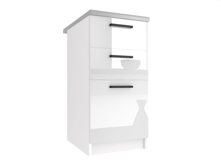Kuchyňská skříňka Belini spodní se zásuvkami 40 cm bílý lesk s pracovní deskou Výrobce INF SDSZ40/1/WT/W/0/B1
