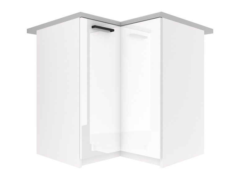 Kuchyňská skříňka Belini spodní rohová 90 cm bílý lesk s pracovní deskou Výrobce INF SNP90/1/WT/W/0/B1