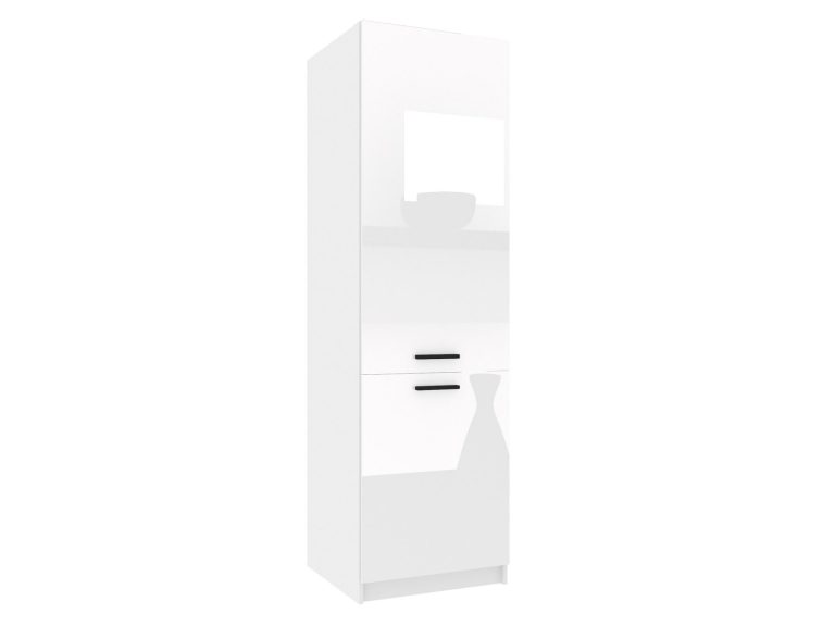 Vysoká kuchyňská skříňka Belini na vestavnou lednici 60 cm bílý lesk Výrobce INF SSL60/1/WT/W/0/B1
