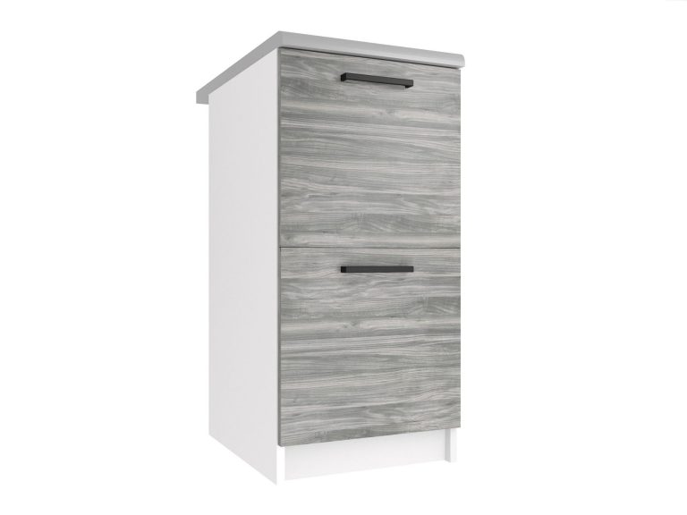 Kuchyňská skříňka Belini spodní 40 cm šedý antracit Glamour Wood s pracovní deskou Výrobce TOR SD2-40/0/WT/GW/0/B1
