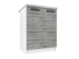 Kuchyňská skříňka Belini spodní 60 cm šedý antracit Glamour Wood s pracovní deskou Výrobce TOR SD2-60/0/WT/GW/0/B1

