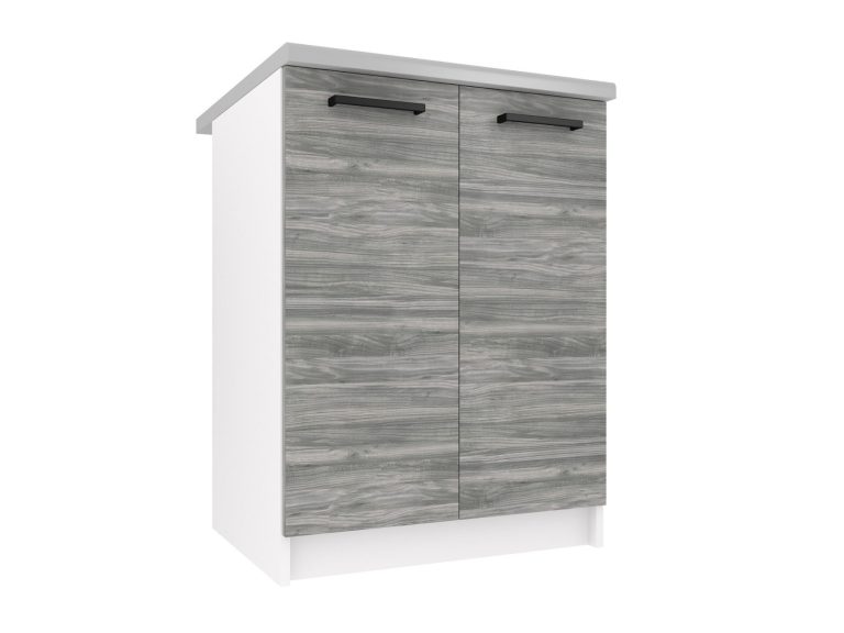 Kuchyňská skříňka Belini spodní 60 cm šedý antracit Glamour Wood s pracovní deskou Výrobce TOR SD2-60/0/WT/GW/0/B1
