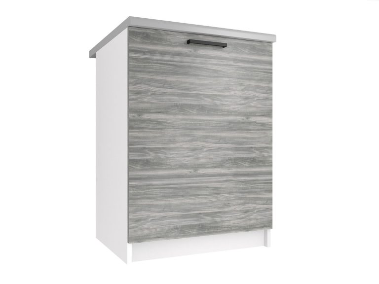 Kuchyňská skříňka Belini spodní 60 cm šedý antracit Glamour Wood s pracovní deskou Výrobce TOR SD60/0/WT/GW/0/B1/
