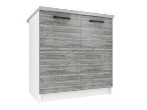 Kuchyňská skříňka Belini spodní 80 cm šedý antracit Glamour Wood s pracovní deskou Výrobce TOR SD80/0/WT/GW/0/B1
