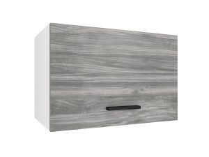 Kuchyňská skříňka Belini nad digestoř 60 cm šedý antracit Glamour Wood Výrobce TOR SGP60/2/WT/GW1/0/B1
