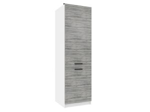 Vysoká kuchyňská skříňka Belini na vestavnou lednici 60 cm šedý antracit Glamour Wood Výrobce TOR SSL60/0/WT/GW/0/B1
