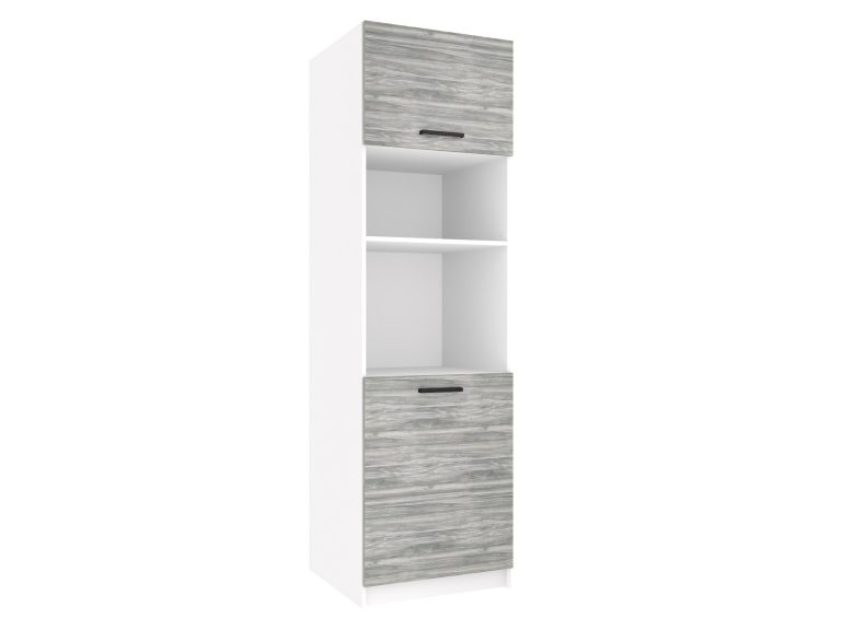 Vysoká kuchyňská skříňka Belini pro vestavnou troubu 60 cm šedý antracit Glamour Wood Výrobce TOR SSP60/1/WT/GW/0/B1
