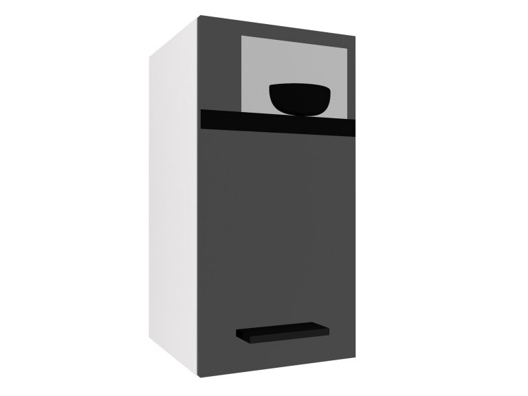 Kuchyňská skříňka Belini horní 30 cm černý lesk Výrobce INF SG30/2/WT/B/0/B1