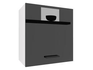 Kuchyňská skříňka Belini horní 60 cm černý lesk Výrobce INF SG60/1/WT/B/0/B1