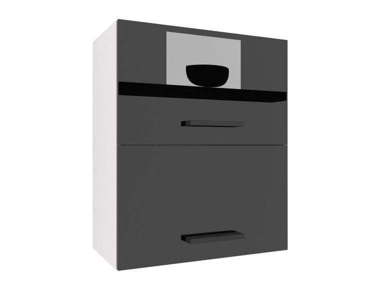 Kuchyňská skříňka Belini horní 60 cm černý lesk Výrobce INF SGP2-60/2/WT/B/0/B1


