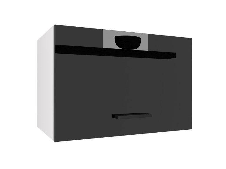 Kuchyňská skříňka Belini nad digestoř 60 cm černý lesk Výrobce INF SGP60/2/WT/B/0/B1
