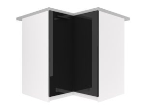 Kuchyňská skříňka Belini spodní rohová 90 cm černý lesk bez pracovní desky Výrobce INF SNP90/1/WT/B/BB/B1