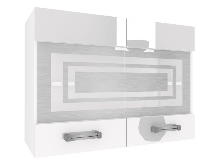 Kuchyňská skříňka Belini horní 80 cm bílý lesk Výrobce INF SGW80/2/WT/W/0/D
