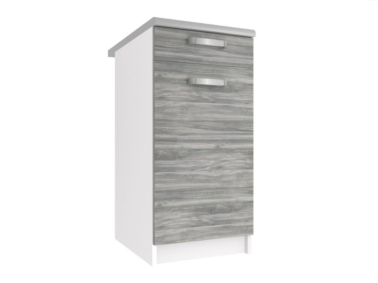 Kuchyňská skříňka Belini spodní se zásuvkami 40 cm šedý antracit Glamour Wood bez pracovní desky Výrobce TOR SDSZ1-40/0/WT/GW1/BB/U