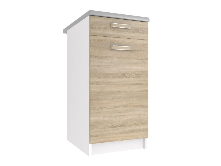 Kuchyňská skříňka Belini spodní se zásuvkami 40 cm dub sonoma bez pracovní desky Výrobce TOR SDSZ1-40/1/WT/DS/BB/F