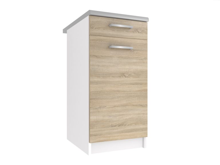 Kuchyňská skříňka Belini spodní se zásuvkami 40 cm dub sonoma bez pracovní desky Výrobce TOR SDSZ1-40/1/WT/DS/BB/E