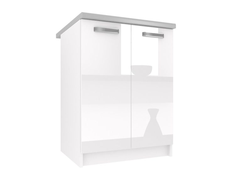 Kuchyňská skříňka Belini spodní 60 cm bílý lesk s pracovní deskou Výrobce INF SD2-60/0/WT/W/0/F

