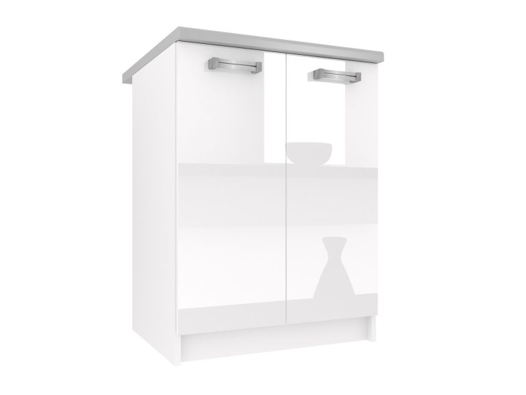 Kuchyňská skříňka Belini spodní 60 cm bílý lesk bez pracovní desky Výrobce INF SD2-60/0/WT/W/BB/D